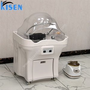 Kisen High-<b>end</b> Portable Shampoo Bowl with Water tank Manicure Salon Furniture Set Luxury Nail Salon Furniture Shampoo Bowl - Product Image 6