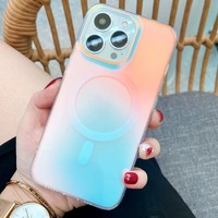 Étui de téléphone personnalisé en TPU+PC avec anneau magnétique pour 16e 17 Pro Max 15 Plus 14 13 12, imprimable en couleur
