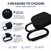 Banc de méditation et de yoga en vente directe d'usine, avec structure métallique durable, coussin en maille respirante, chaise de prière musulmane pour le genoulement