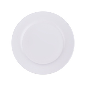 Plato redondo de cerámica blanca pura para carne, plato plano y poco profundo de porcelana para comida de hotel, café, té y vajilla. - Product Image 4