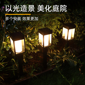 Lámpara Solar LED para Jardín, Exterior, Impermeable, Moderna, para Patio, Villa, Paisaje - Product Image 3