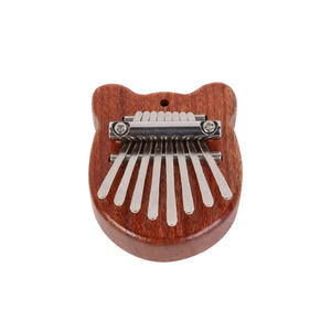 Vente en gros pas cher mini <span class=keywords><strong>kalimba</strong></span> en bois/cristal 8 touches <span class=keywords><strong>petit</strong></span> 8 tons pouce piano pendentif pour enfants instruments de musique - Product Image 3