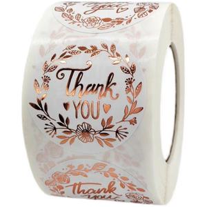 500 Etiquetas Autoadhesivas de Vinilo Blancas de 1 Pulgada con la Frase 'Gracias' para Pedidos, Negocios, Bodas, Repostería, Cajas de Regalo, Papelería - Product Image 6