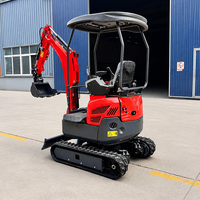Mini-excavatrice compacte à chenilles, alimentée par un moteur de 7,0 à 10,2 kW, accède aux passages étroits des serres