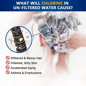 Filtre à eau de douche en acier inoxydable, charbon actif, 1 étape, manuel, élimination du chlore, installation facile, usage domestique - Product Image 3