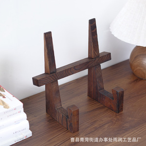 Wooden Reading Rack Solid Wood <b>Tablet</b> Holder Foldable Recipe <b>Stand</b> Stationery Holders - Product Image 4