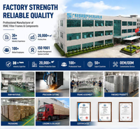 Rangka Filter Aluminium Flensa Ganda Ukuran Khusus untuk Penggantian Filter Panel Lipat AHU Cleanroom HVAC