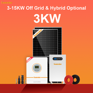 Sunroko ระบบพลังงานแสงอาทิตย์แบบครบวงจรระบบพลังงานแสงอาทิตย์ออฟกริด5KW 10KW 10KVA แผงโซลาร์เซลล์แบบเปิดใน SR-ED1.6-11K เดียว - Product Image 2
