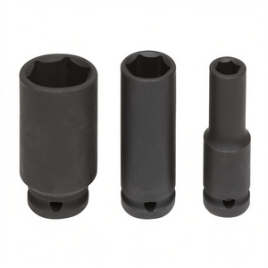 Fervi <b>Impact</b> <b>Socket</b> Wrench Set 3 Pc Metric Deep Drive Tools Chrome Vanadium Steel Industrial Grade 3-Year Warranty - Product Image 2