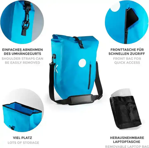 ID gói đa chức năng đi xe đạp xe đạp pannier xe đạp 100% không thấm nước Messenger Túi ba lô 3 trong 1 xe đạp Túi & hộp - Product Image 4