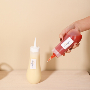 Distributeur <span class=keywords><strong>de</strong></span> ketchup et <span class=keywords><strong>de</strong></span> mayonnaise 220 ml 360 ml Bouteille vide en PE pour sauce piquante, <span class=keywords><strong>beurre</strong></span> <span class=keywords><strong>de</strong></span> <span class=keywords><strong>cacahuète</strong></span>, miel, vinaigrette, condiment - Product Image 4