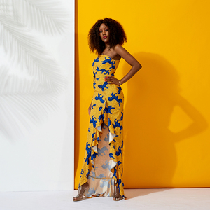 Haute qualité africain cire imprimer femmes Maxi <span class=keywords><strong>robe</strong></span> <span class=keywords><strong>Bazin</strong></span> Riche robes mode Ankara africain <span class=keywords><strong>Bazin</strong></span> Riche femmes <span class=keywords><strong>robe</strong></span> - Product Image 4