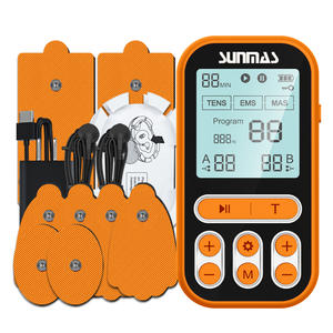 Máquina de Masaje <span class=keywords><strong>TENS</strong></span> EMS con Cable, Dispositivo de Terapia de Doble Canal <span class=keywords><strong>TENS</strong></span> EMS con 60 Modos de Masaje y 20 Niveles de Intensidad - Product Image 1