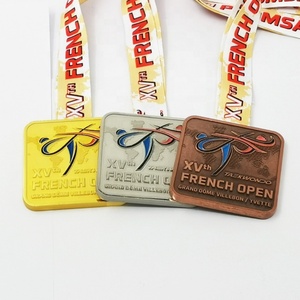 Medallas Conmemorativas Metálicas Personalizadas al por Mayor para Premios Temáticos de Actividades, Diseño Moderno y Antiguo, Medallas del Abierto de Francia - Product Image 4