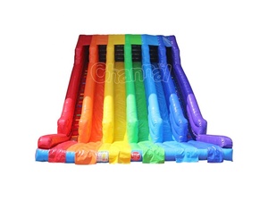 Giant 4 Lanes Cầu Vồng Bounce House Thương Mại Moonwalk Bouncer Air Castle Trượt Khô Ngoài Trời Slide <span class=keywords><strong>Inflatable</strong></span> - Product Image 2