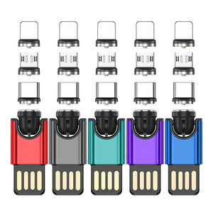 <span class=keywords><strong>Adaptador</strong></span> Magnético Mini de 540 Grados, Nuevo, USB para Micro USB Tipo-C, Portátil, Tres en Uno, Modelo A10M01, Sin Material - Product Image 5