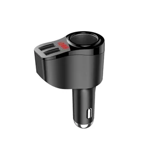 Allume-cigare 3-en-1 pour voiture, chargeur double USB à charge rapide avec affichage de la tension et du courant - Product Image 6