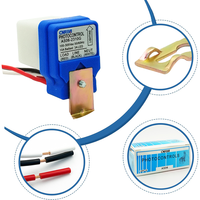 Interrupteur photoélectrique électronique automatique CNRIYA AS06-2310G 105-305V, marche/arrêt, jour/nuit, indice de protection IP54/IP44, LED disponible, matériau PC/PP
