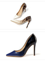 Chaussures de mariée sexy en cuir véritable grande taille à talons aiguilles pointus pour femme, à enfiler, pour l'été, pour les fêtes et les mariages, avec paillettes, hauteur 8 cm