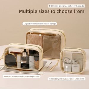 New Toiletry <b>Bag</b> High Quality <b>clear</b> PVC Waterproof Toiletry Storage <b>Bag</b> Makeup Cosmetic <b>Bag</b> with Handle - Product Image 4