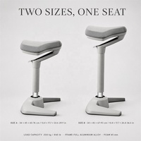 Chaise ergonomique réglable en hauteur pour le travail assis-debout, idéale pour la maison, le bureau, l'école, l'hôpital, les conférences et les espaces publics