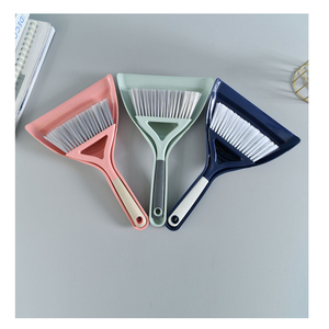 Mini <span class=keywords><strong>pelle</strong></span> à poussière <span class=keywords><strong>et</strong></span> ensemble de brosses en plastique petit porte-poussière en métal brosse de table naturelle pratique pour le balayage - Product Image 2