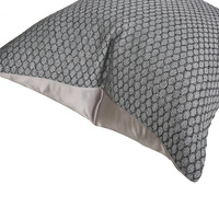 Coussins décoratifs de luxe modernes de haute qualité couvre 18x18 coussins gris argent pour coussins carrés de lit de canapé