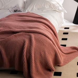 Hot Bán Chấp Nhận Tùy Chỉnh Rắn 100% <span class=keywords><strong>Polyester</strong></span> Dệt Kim Ném Chăn Cho Mùa Đông Trang Trí Nội Thất Và Du Lịch Nr - Product Image 6