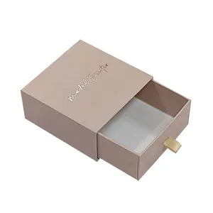 Wholesale Custom Cardboard Small Slide Drawer Box Packaging Sliding Drawer Paper Jewelry Gift Box