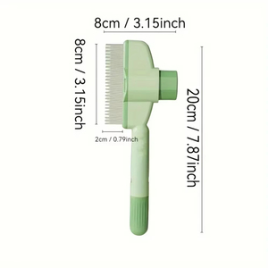 Cepillo y Peine Quitapelusas para Mascotas (Perros y Gatos) - Herramienta de Aseo de Plástico Ecológico, Fácil de Usar, Limpieza Suave y Segura - Product Image 3