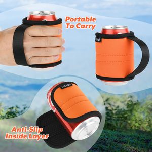 Funda Aislante de Neopreno para Latas de Bebidas, Antideslizante, con Asa, para Enfriar Latas y Botellas - Product Image 4