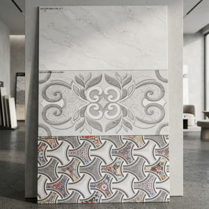 Azulejos de cerámica digital marrón de 12x24 pulgadas (300x600mm) con función de ladrillo refractario para baño, azulejos de cerámica para pared de metro, para baño y cocina - Product Image 1