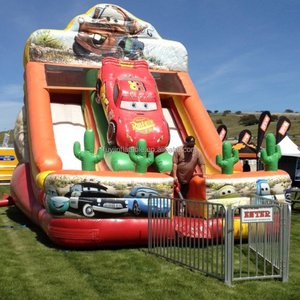 Toboggan humide gonflable de style voiture de dessin animé personnalisé toboggan gonflable de fête pour enfants pour entreprise de <span class=keywords><strong>location</strong></span> - Product Image 2