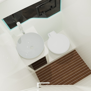 Yacht de plaisance en fibre de verre de 25 pieds avec 2 cabines, pont de luxe avec canapé, moteur hors-bord pour la navigation côtière - Product Image 6