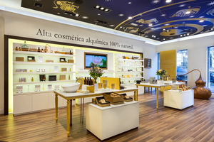 Trang điểm ban đầu cửa hàng thiết kế nội thất tùy chỉnh kính hiển thị tủ sang trọng Nước hoa Showcase ý tưởng - Product Image 3