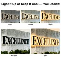 Enseigne lumineuse LED personnalisée avec logo 3D pour entreprise, enseigne lumineuse LED noire mate rétroéclairée en métal doré, acrylique, enseigne lumineuse LED illuminée