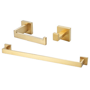 Nouveau design moderne noir pour accessoires de salle de bain, <span class=keywords><strong>porte</strong></span>-serviettes en <span class=keywords><strong>papier</strong></span> hygiénique carré en acier inoxydable <span class=keywords><strong>avec</strong></span> étagère de rangement - Product Image 6