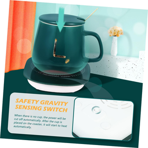 แก้วอุ่นกาแฟอัจฉริยะพร้อมที่ชาร์จไร้สายแบบมีโลโก้สั่งทำพิเศษ - Product Image 3