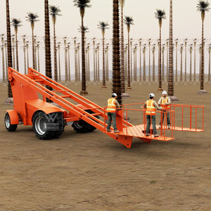 Plateforme élévatrice électrique sur rail pour opérations en haute altitude, portée 3200 mm, couleur orange - Product Image 3