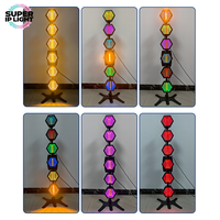 Lumière rétro LED hexagonale verticale à 6 yeux haute luminosité, couleur RGBW complète, stroboscope, contrôle DMX512, IP20, DJ, bar, KTV, club