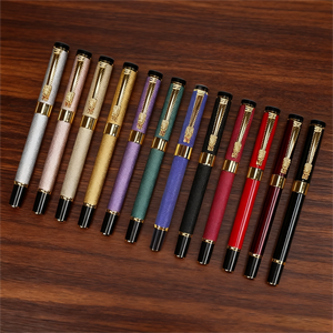 Logo ile en çok satan çok renkli buzlu Metal tükenmez kalem kurumsal hediyeler için özel kalem iş imza Metal kalem siyah - Product Image 1