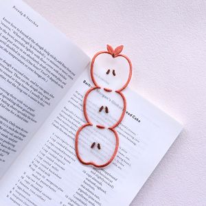 Cute Apple Shape Embroidered Fabric <b>Bookmarks</b> Reusable Page Markers in Multiple Colors for Reading and <b>Gift</b> - Product Image 5