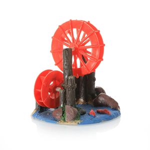 Decoración <span class=keywords><strong>para</strong></span> Pecera, Molino de Viento con Engranajes, Bomba de Oxígeno, Adorno Decorativo <span class=keywords><strong>para</strong></span> Acuarios Grandes y Pequeños, Peces y Camarones - Product Image 3