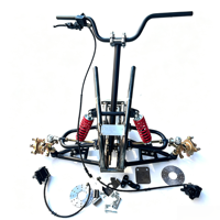 Pièces d'essieu avant et de châssis avant pour kart à quatre roues ATV DIY avec frein à disque, bras oscillant de suspension et composants de buggy de plage