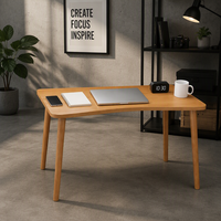 Bureau d'ordinateur en bois durable, table pour ordinateur portable peu encombrante, bureau d'étude rectangulaire pour dortoir, maison de location, bureau à domicile