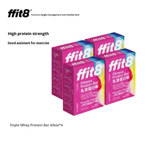 Barretta Proteica Ffit8 per Sport e Fitness, Energizzante, Saziente, Sostituto del Pasto, Alto Contenuto di Fibre, <span class=keywords><strong>Wafer</strong></span> Croccante - Product Image 6