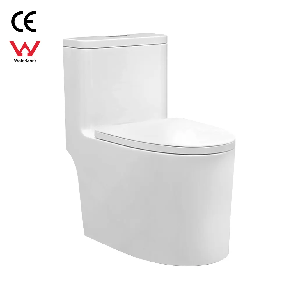 Wc mewah kloset air keramik Vortex s-trap toilet satu potong commode gadis Cina pergi ke kamar kecil wc untuk hotel