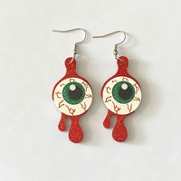 Boucles d'oreilles Hip Hop Chat Noir Citrouille Halloween, Tendances, Yeux Effrayants, Gouttes de Sang, pour Femmes et Filles, Cadeau de Fête