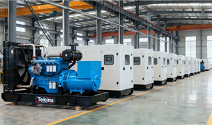 定制 OEM 160 千瓦 200 千伏安 50/60 赫兹柴油发电机 开放式 静音外壳 ATS 100% 铜质交流发电机 中型工厂 - Product Image 2