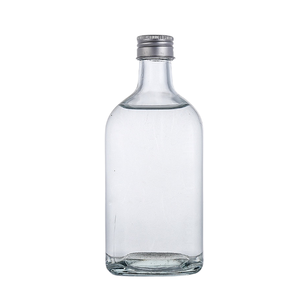 Bouteille en verre carrée <span class=keywords><strong>française</strong></span> transparente de 8 oz, 12 oz, 16 oz, 250 ml, 350 ml, 500 ml pour tequila, brandy, avec bouchon à vis hermétique - Product Image 2